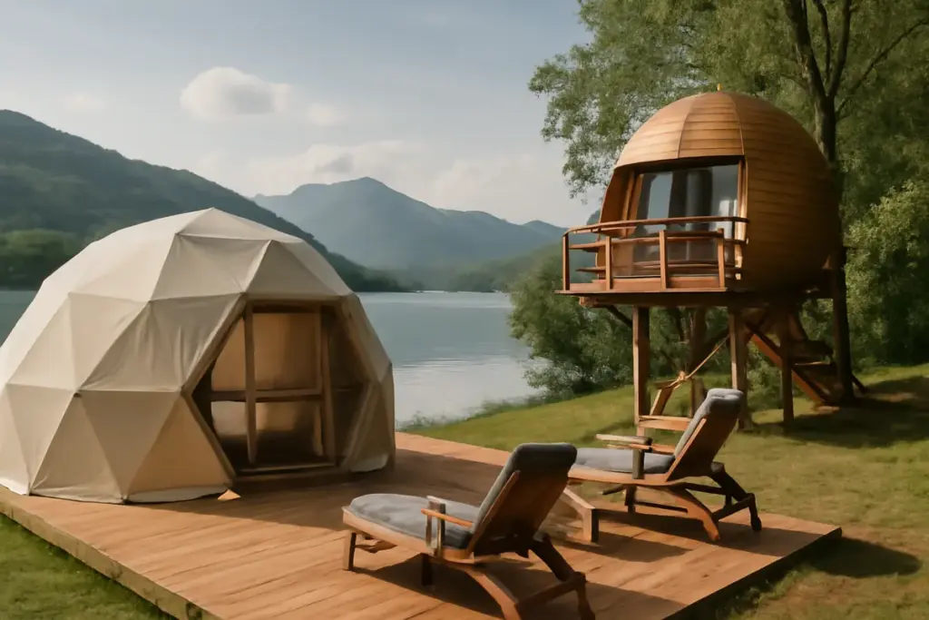 Quali sono le strutture glamping più particolari vicino ai laghi italiani? Scegli tra comfort e natura
