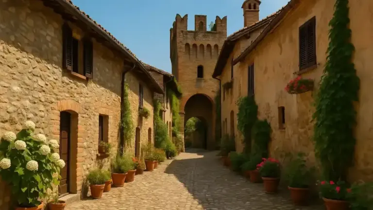 Buonconvento lungo via Soccini: come mura trecentesche e palazzi in mattoni raccontano la via Francigena senza uscire dal borgo
