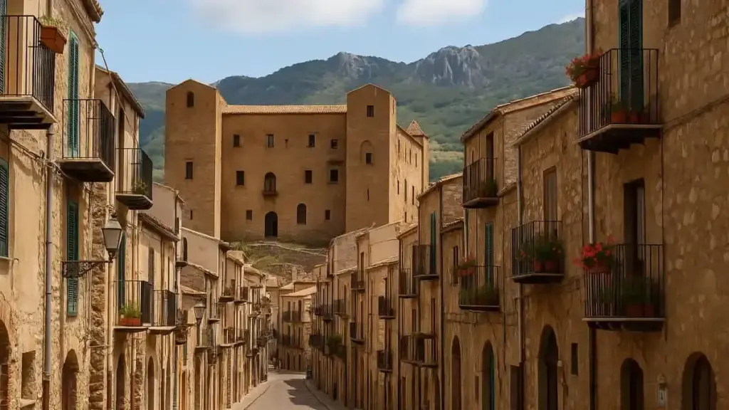 Morano Calabro sembra un paese-presepe: come case addossate, castello e Pollino costruiscono la sua forma