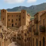 Morano Calabro sembra un paese-presepe: come case addossate, castello e Pollino costruiscono la sua forma
